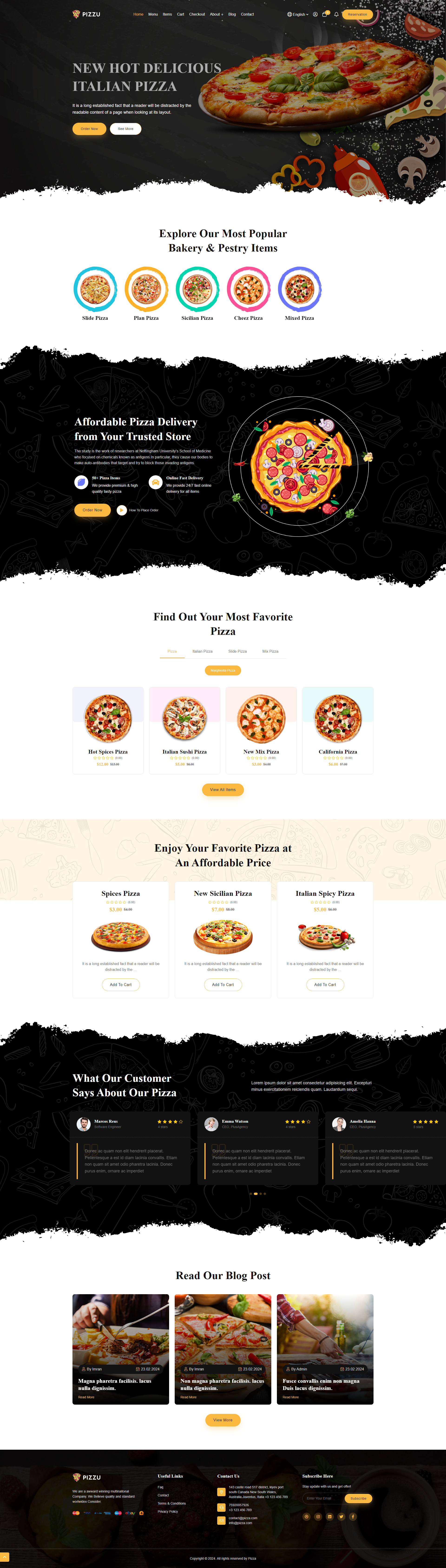 Spice Oasis restaurant website preview